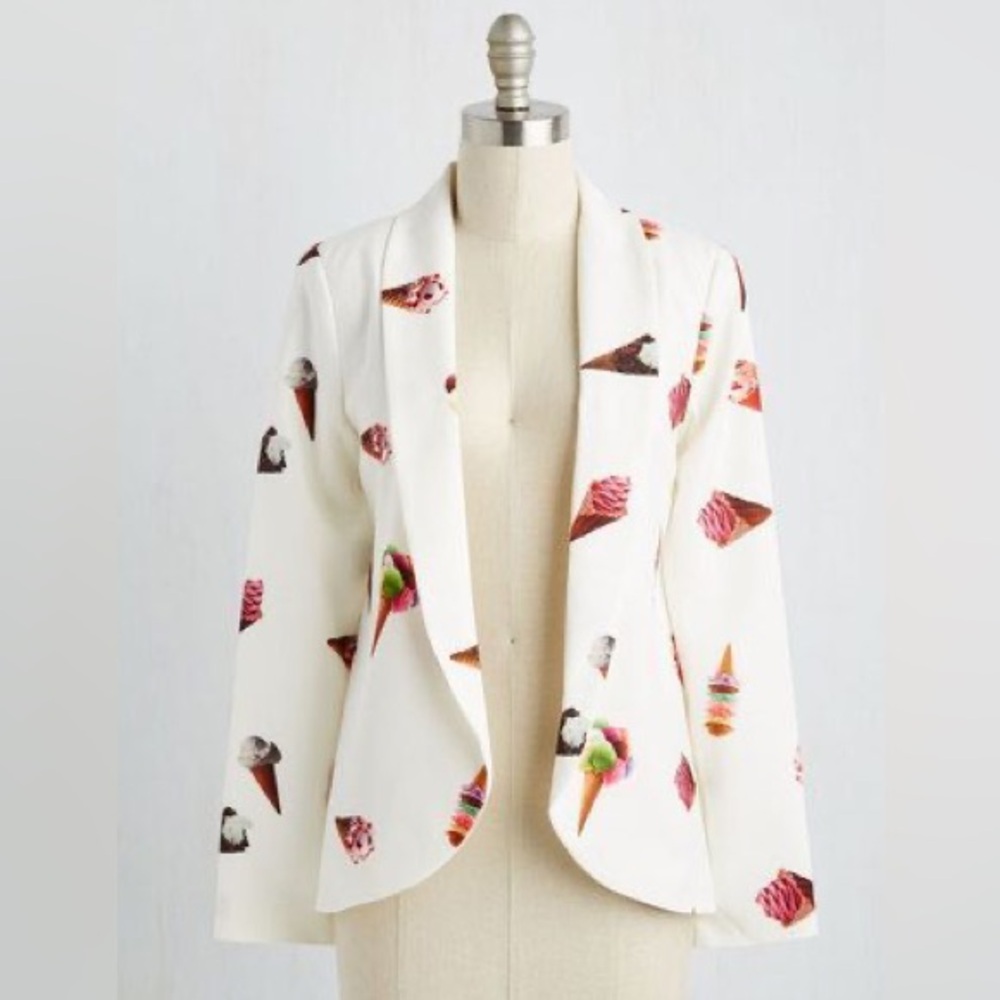 Nishe Ice Cream Print Blazer